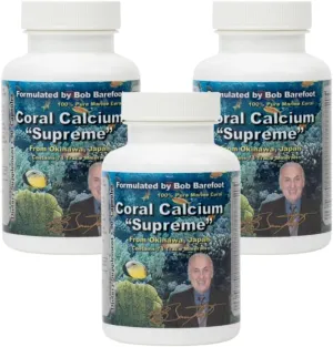 Bobs Best Coral Calcium Supreme I 100% Pure Marine Coral, 74 Trace Minerals I 90 Capsules, Pack of 3