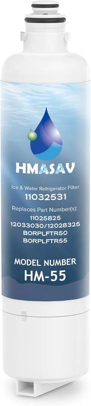 Bosch Water Filter Replacement - Ultra Clarity Pro Water Filter Bosch, BORPLFTR50, BORPLFTR55, Thermador Replacement for 12033030, 12028325, 11025825, B36CT80SNS, B36CL80ENS, WFC100MF, 1PACK