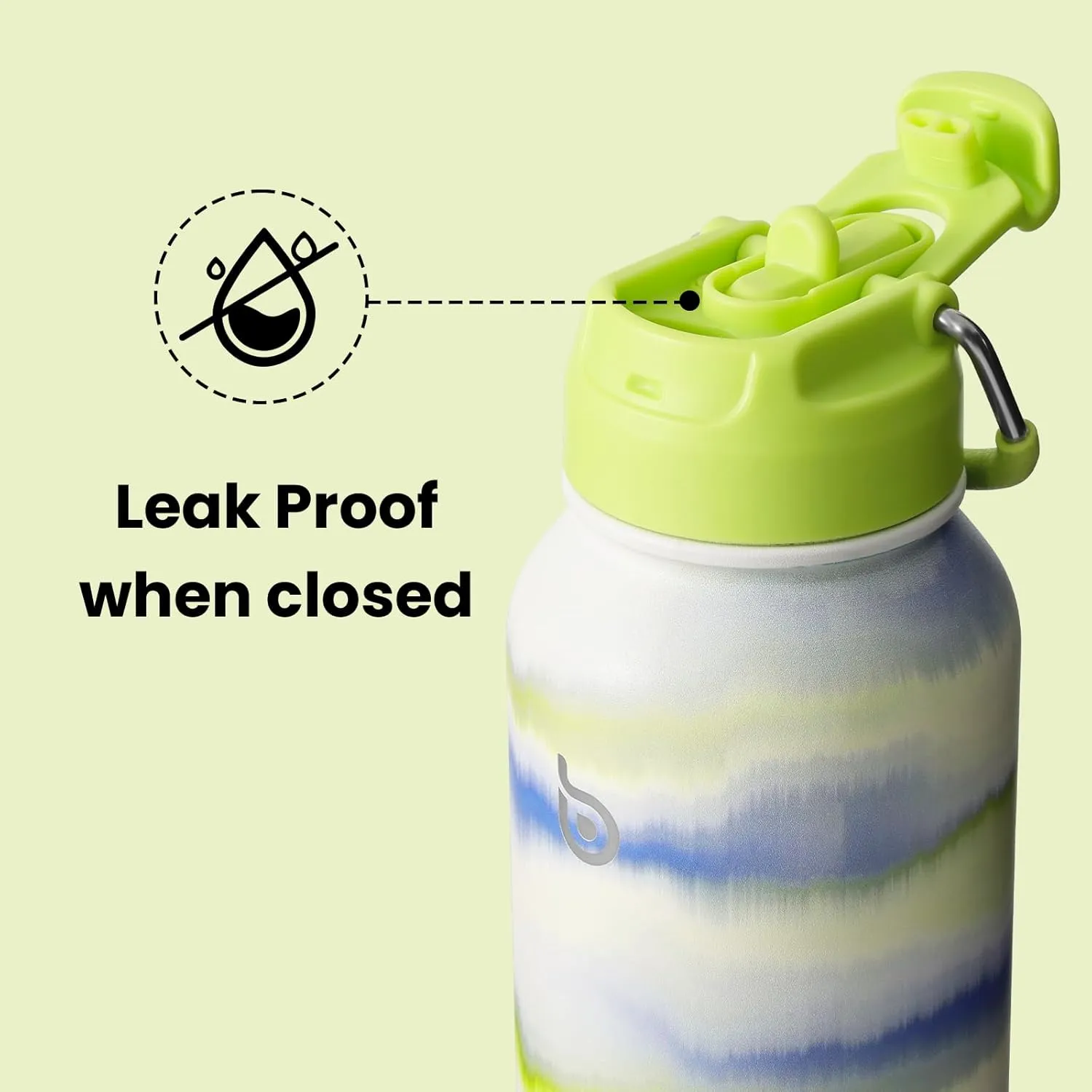 BOTTLE BOTTLE 32oz Insulated Water Bottle Stainless Steel Sport Water Bottle with Straw Dual-use Lid Design for Gym with Pill Box