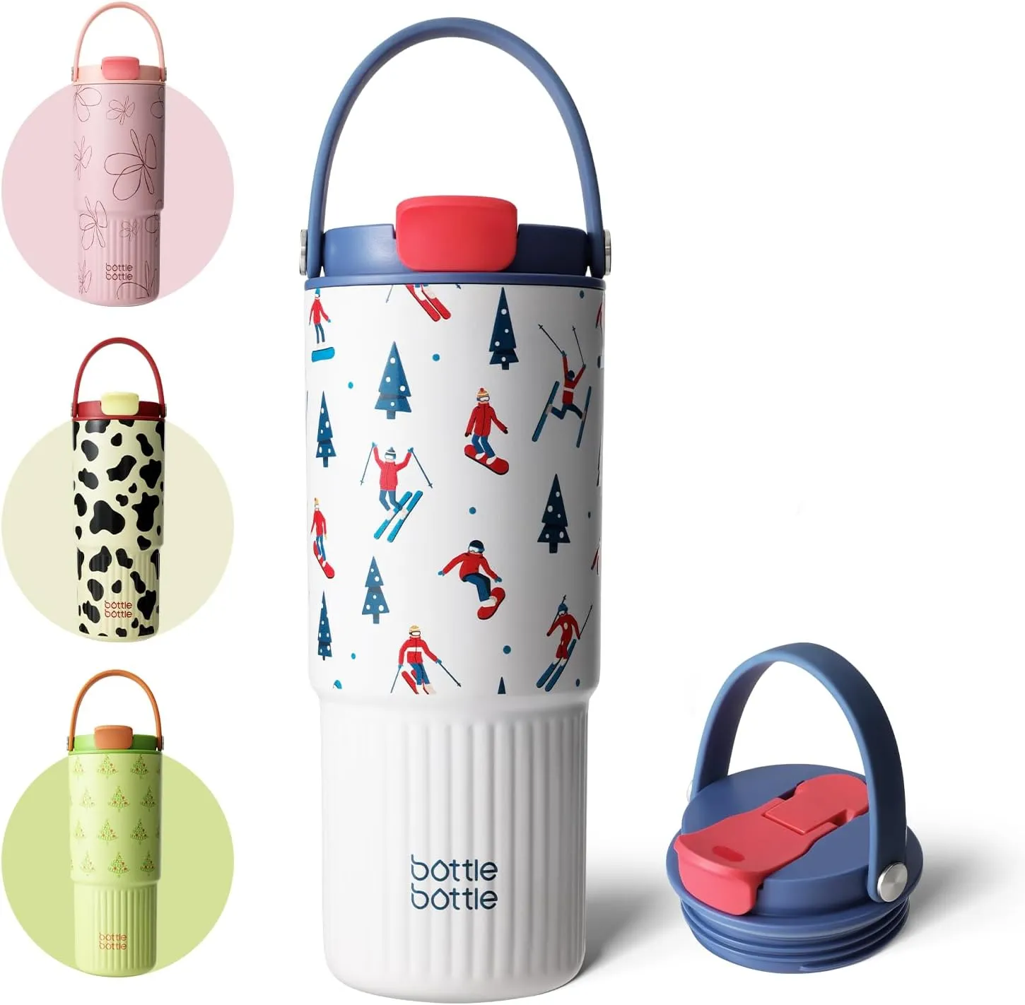 BOTTLE BOTTLE Insulated Water Bottle with Straw and Handle Stainless Steel Water Bottles for Car Sports Home Office and School 26oz Leak Proof