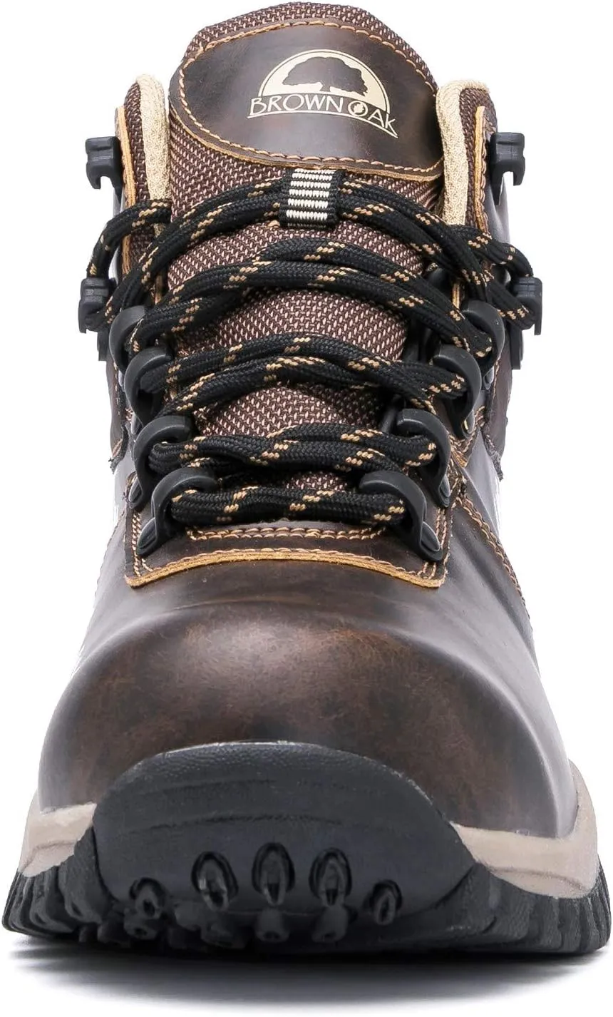 Brown Oak Womens Waterproof Lightweight Trekking Camping Backpacking Shoes Work Hiking Boots