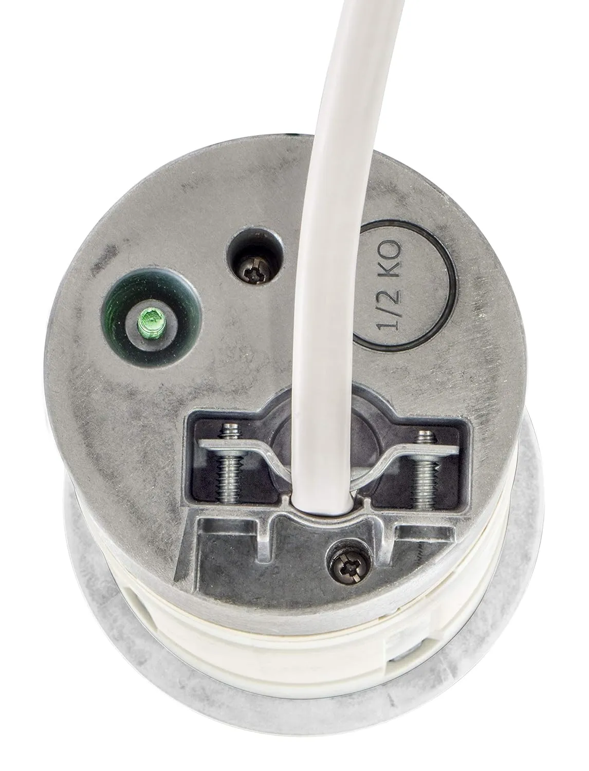 Bryant Electric RCT200W 15A 125V Tamper Resistant Pop-Up Countertop Receptacle Surface Mount, 15 Amp, Powder Coated White