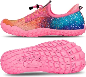 Built-in Heel Grips Water Shoes for Kids Girls Boys Hiking Wide Barefoot Swim Beach Pool Big Kid