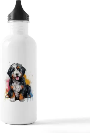 CafePress Bernedoodle 1.0L (34 oz) Stainless Steel Water Bottle