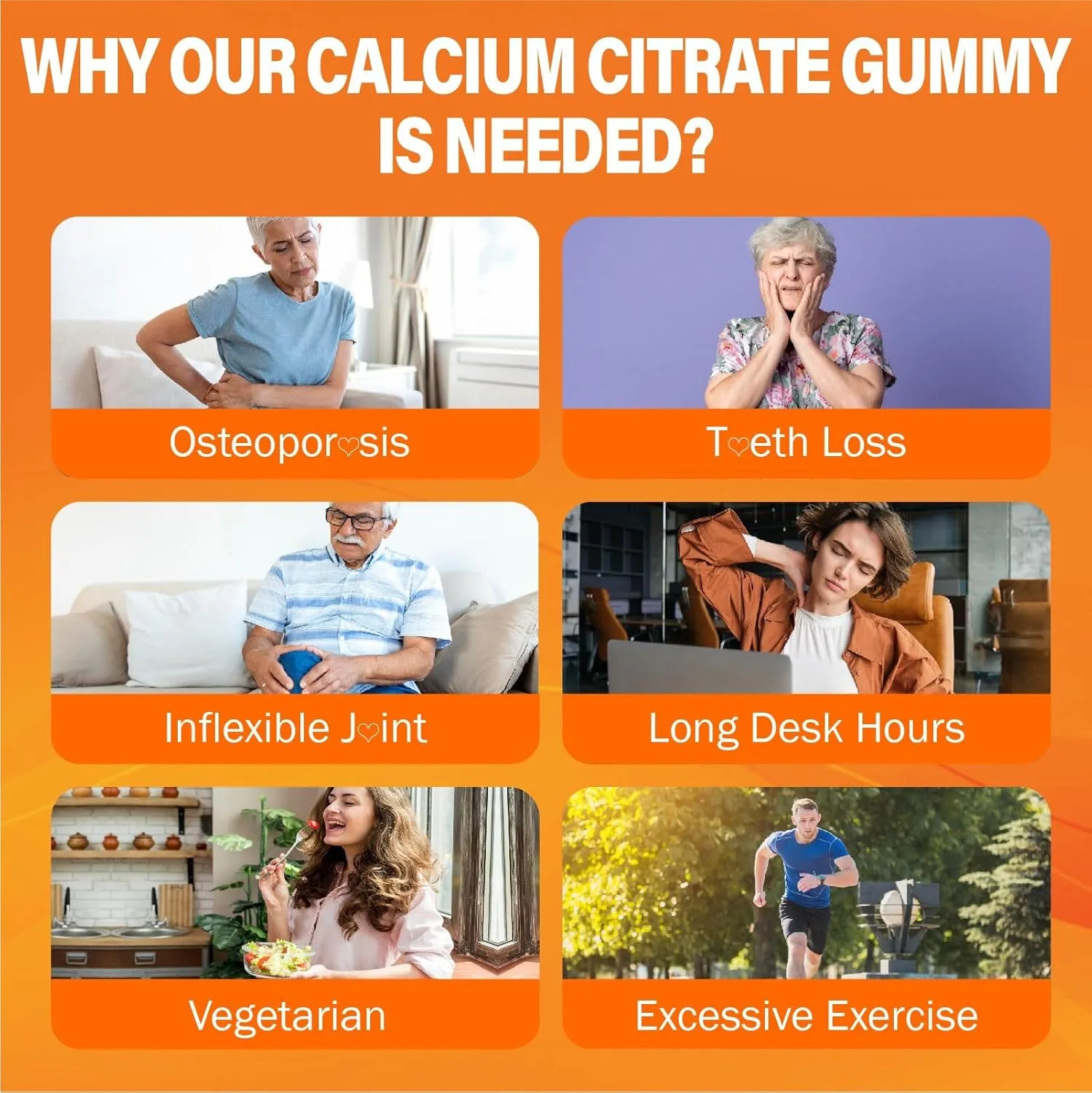 Calcium 1200 mg with Vitamin D3 Supplement Gummies for Adults - Calcium Citrate with Vitamin D3, K2, Turmeric, MSM for Women Men - Support Strength Muscle Immune - Sugar Free, Natural Mango Flavor