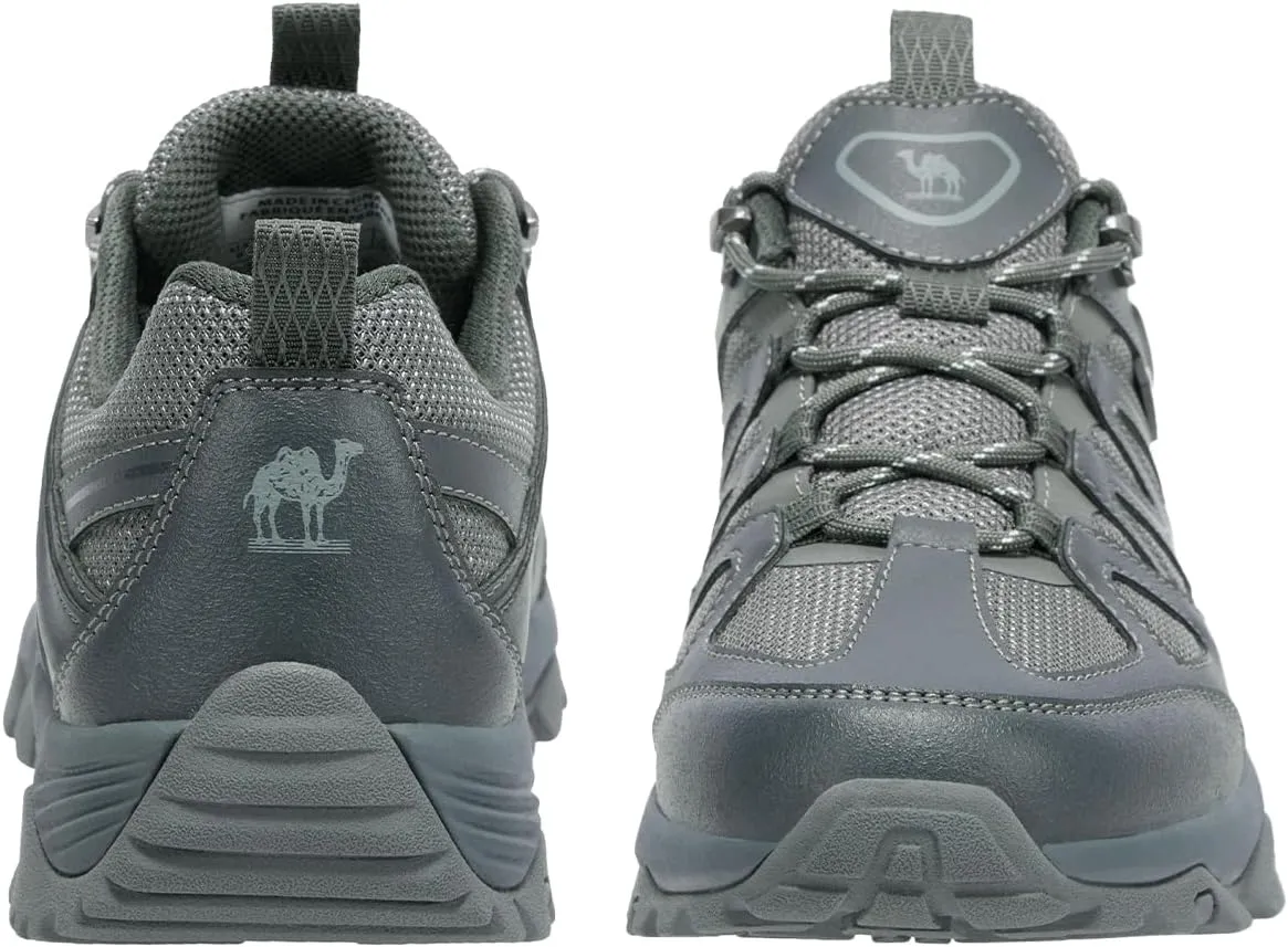CAMEL CROWN Hiking Shoes Men Breathable Non-Slip Sneakers Lightweight Low Top for Outdoor Trailing Trekking Walking