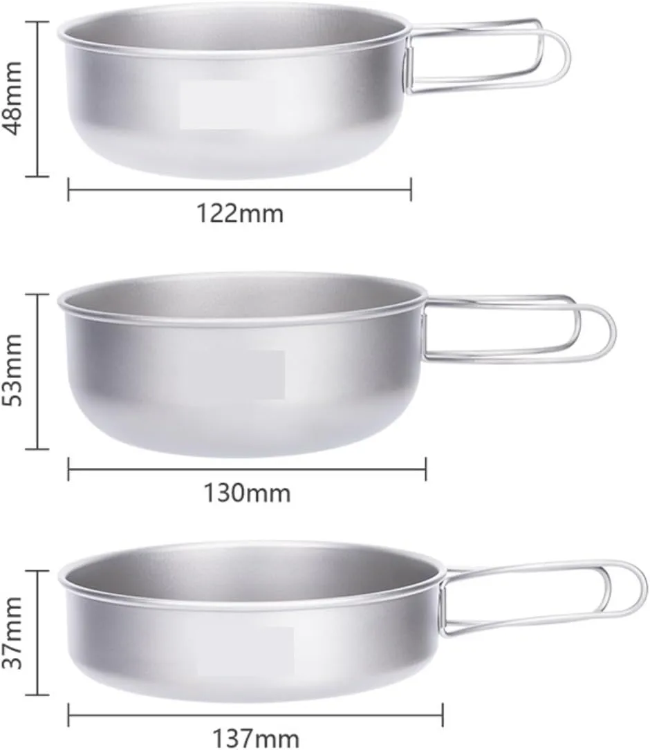 Camping Cookware, Outdoor Cookware Set Camping Folding Frying Pan Frying Pan Camping Cookware Pot Portable Stove
