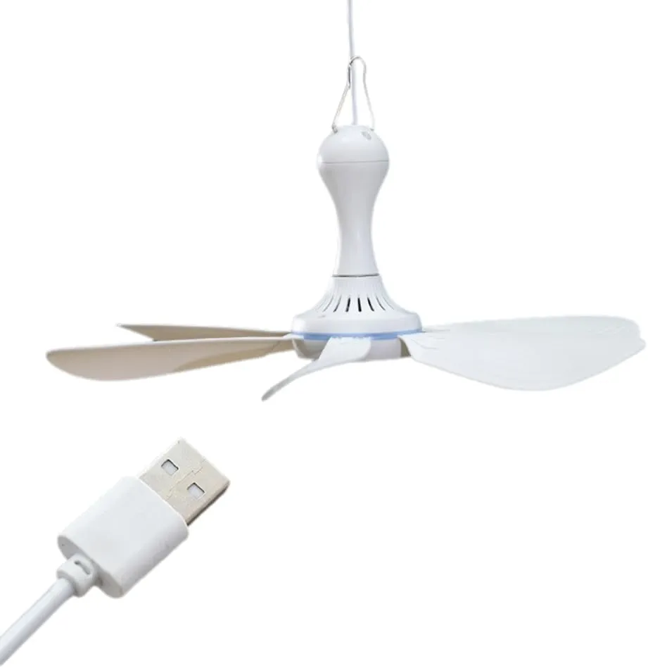 Camping Fan, Portable Mini Ceiling Fan, USB Tent Fan for Outdoor Camping 1.