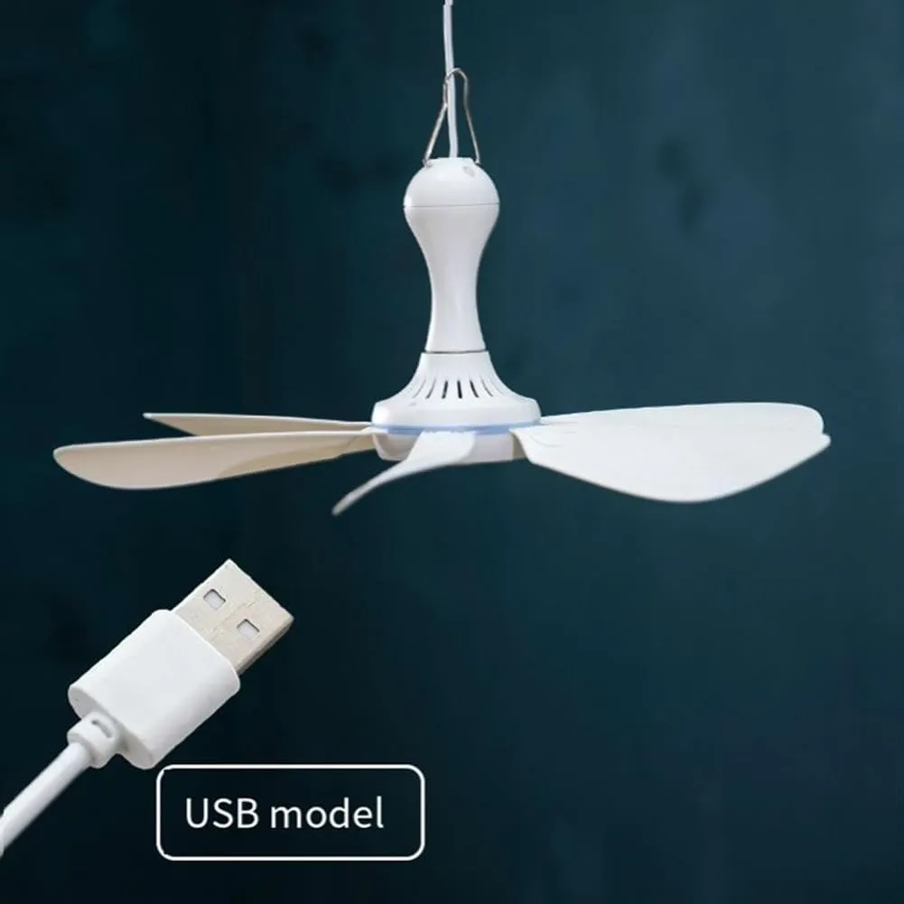 Camping Fan, Portable Mini Ceiling Fan, USB Tent Fan for Outdoor Camping 1.