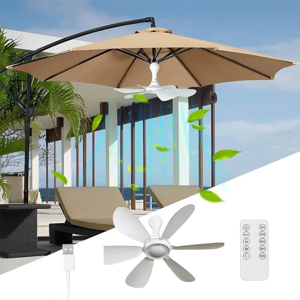 Camping Fan, Portable Mini Ceiling Fan, USB Tent Fan for Outdoor Camping 1.