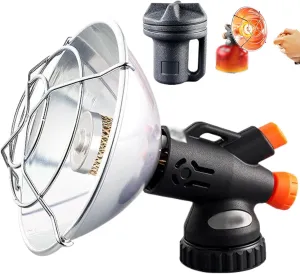 Camping Heater, Adjustable Gas Saving Tent Heater with Control Valve, Rapid Heating Compact and Portable Propane Heater for Camping, Hiking, Fishing