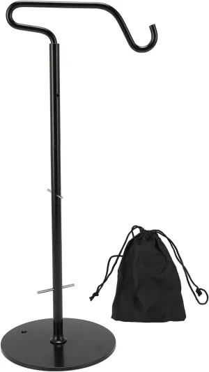Camping Light Stand Pole with Hook Adjustable Height Folding Aluminum Alloy Camping Lantern Pole Hanger for Outdoor Picnic Fishing