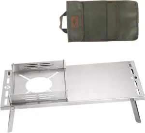 Camping Wood Stove Folding Fuel Camp Stove Titanium Wood Burning Stove Backpacking Stove Convenient Storage