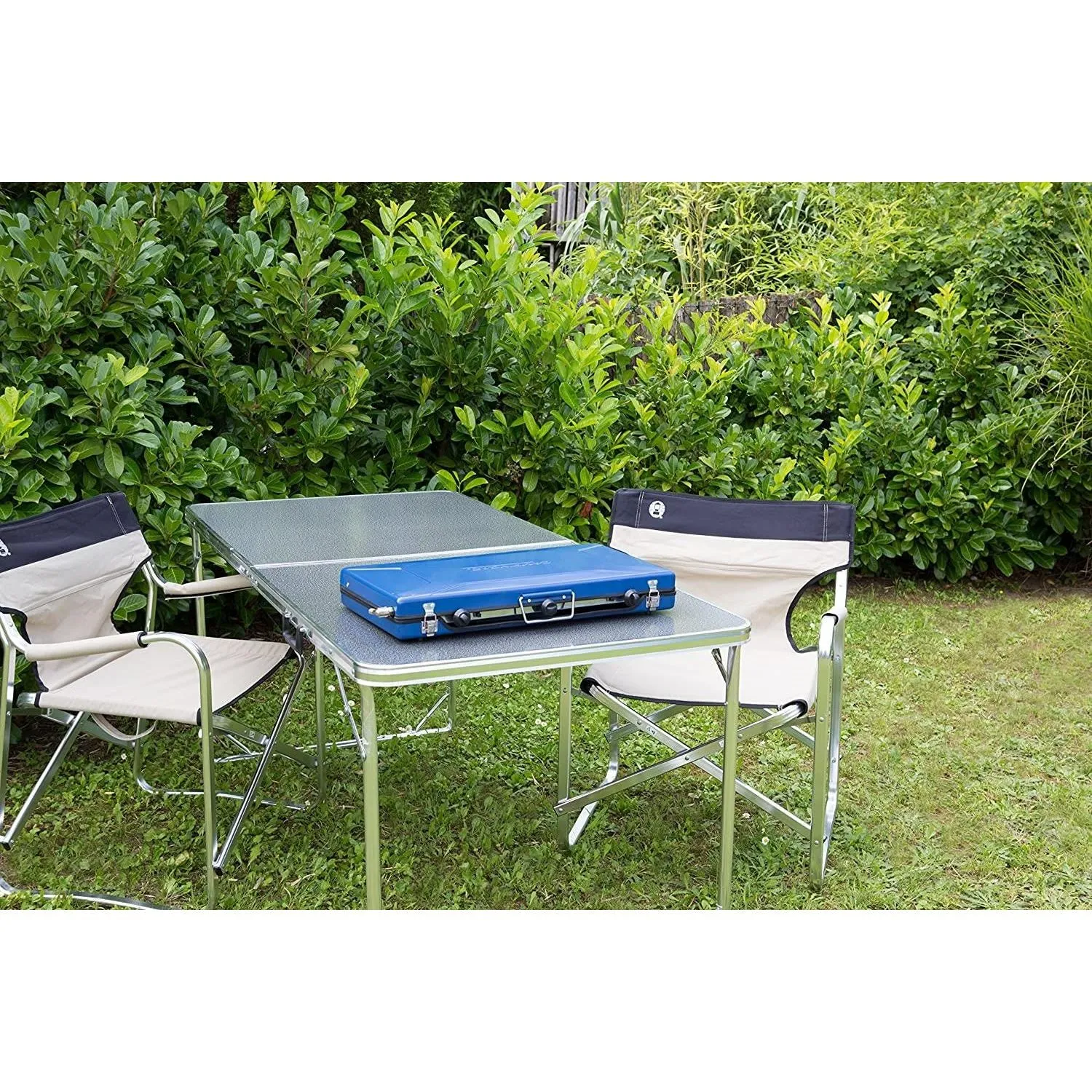 Campingaz Camping Chef Folding Double Burner Stove With Grill
