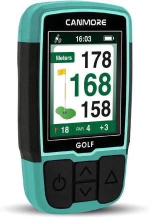 CANMORE HG200 Golf GPS - (Turquoise) Water Resistant Full Color Display with 41,000  Essential Golf Course Data and Score Sheet - Free Courses Worldwide