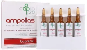 Capilo Pro B-Control Ampoules w/Sole and Cinnamon (5 X 10ml bottle); Paraben Free, Salt Free, Sodium Sulfate Free, Mineral Oil Free and Petrolatum Free