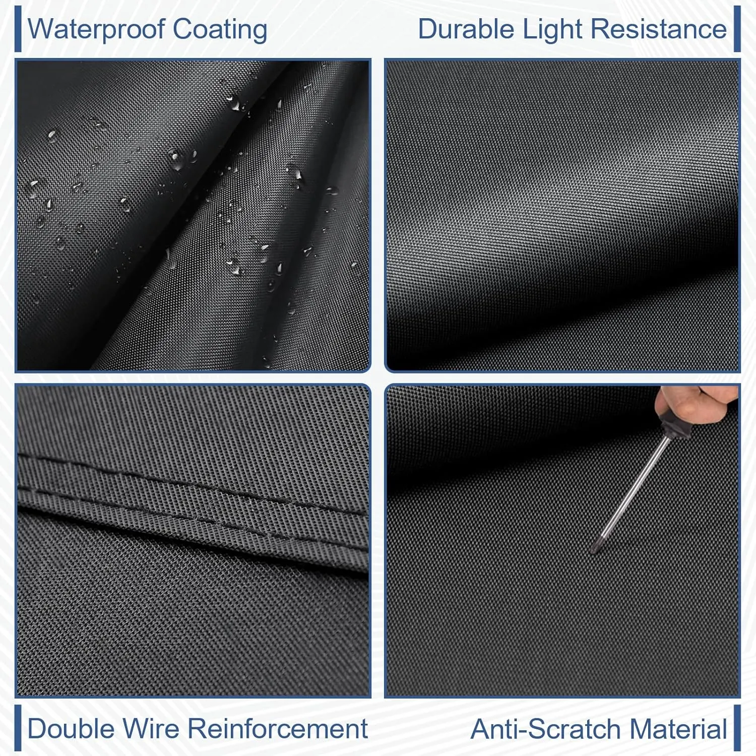 Car Cover Waterproof Fit for Jeep Compass, Waterproof All Weather for Automobiles, Outdoor Full Cover Sun UV Rain Protection with Cotton, Easy to Instal