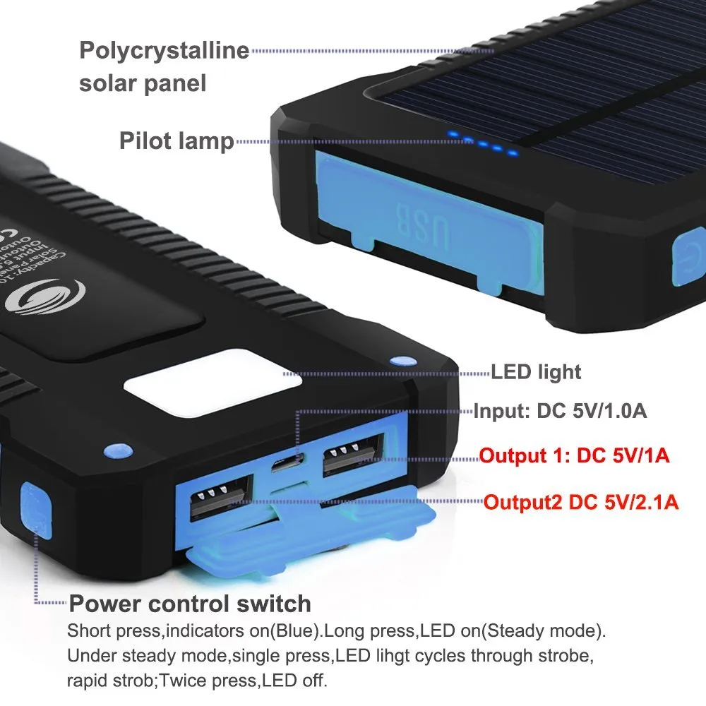 Charger Complete assortment Stylish Solar Mobile Waterproof