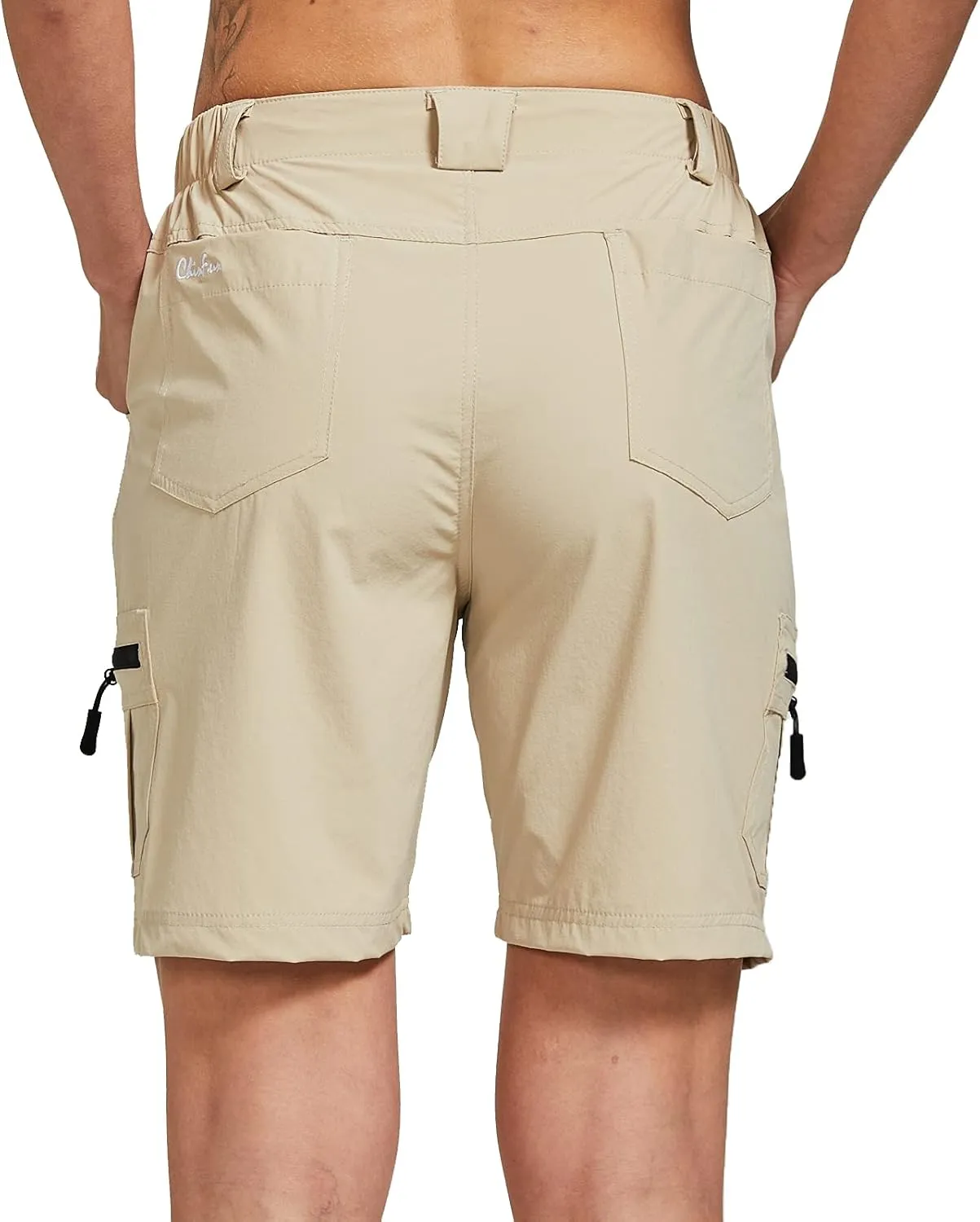 ChinFun Women's Stretch Cargo Shorts Lightweight Hiking Shorts Quick Dry Outdoor Shorts Water Resistant with 6 Pockets