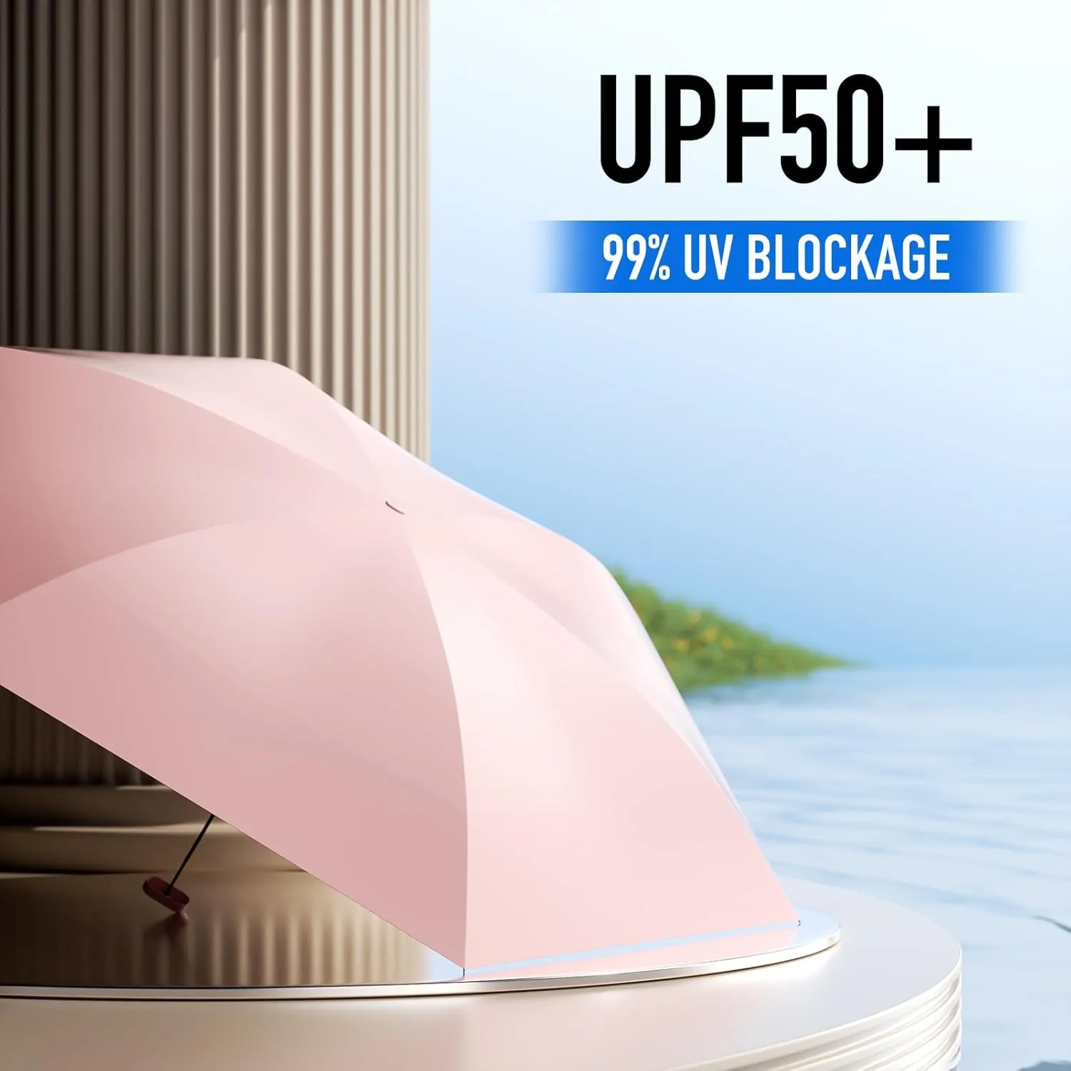 Compact Mini Umbrella for purse-Lightweight,Fold and UV Umbrella for Rain-Suitable for women, girls, kids
