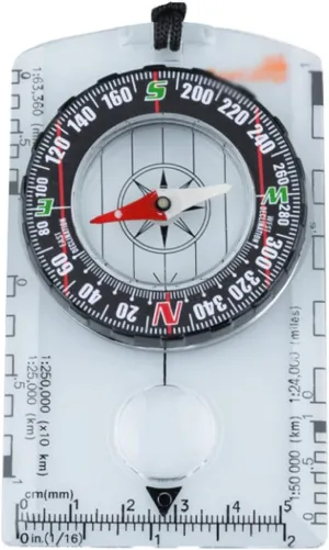 Compass Multifunctional Map Compass, North Needle, Orienteering Professional High-Precision Portable Sports Map Scale