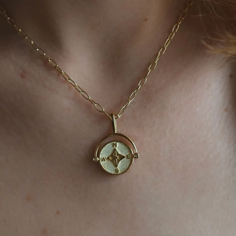 Compass Pendant Necklace