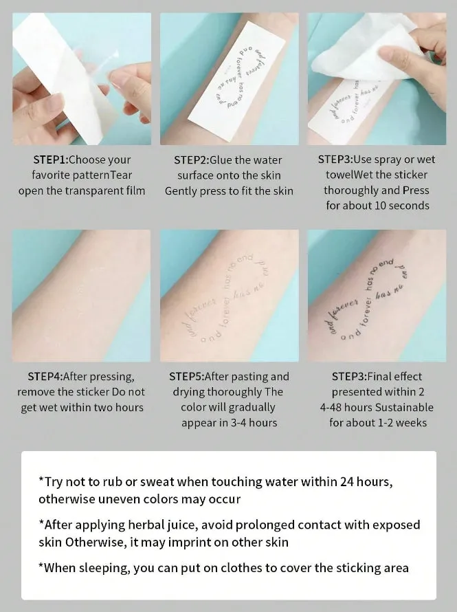 Compass Temporary Tattoo