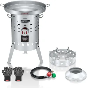 Concord Stainless Steel El Grande Comal Stove. 220,000 BTU Single Propane Outdoor Burner (El Grande Stove   Comal)