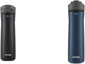 Contigo Jackson Chill 2.0 Vacuum-Insulated Stainless Steel Water Bottle, Secure Lid Technology & Cortland Chill 2.0 Stainless Steel Vacuum-Insulated Water Bottle with Spill-Proof Lid, Blueberry