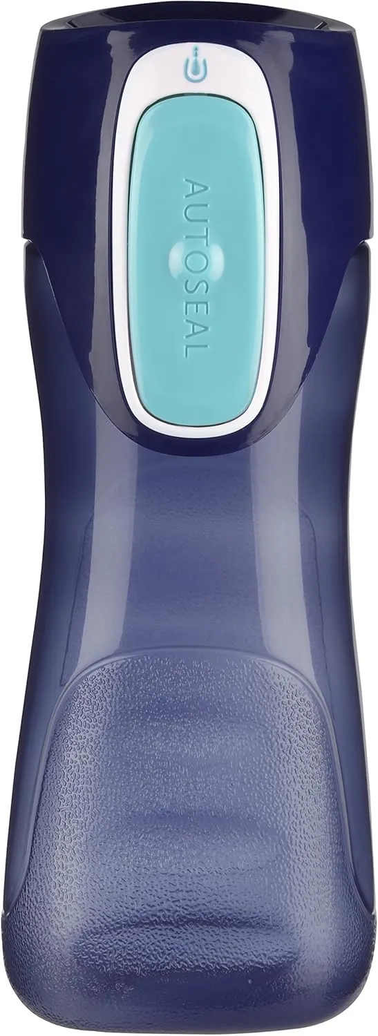 Contigo Trekker Kids 14oz Water Bottle with Spill-Proof Lid 2-Pack, Granny Smith & Nautical and Sprinkles & Wink Prints