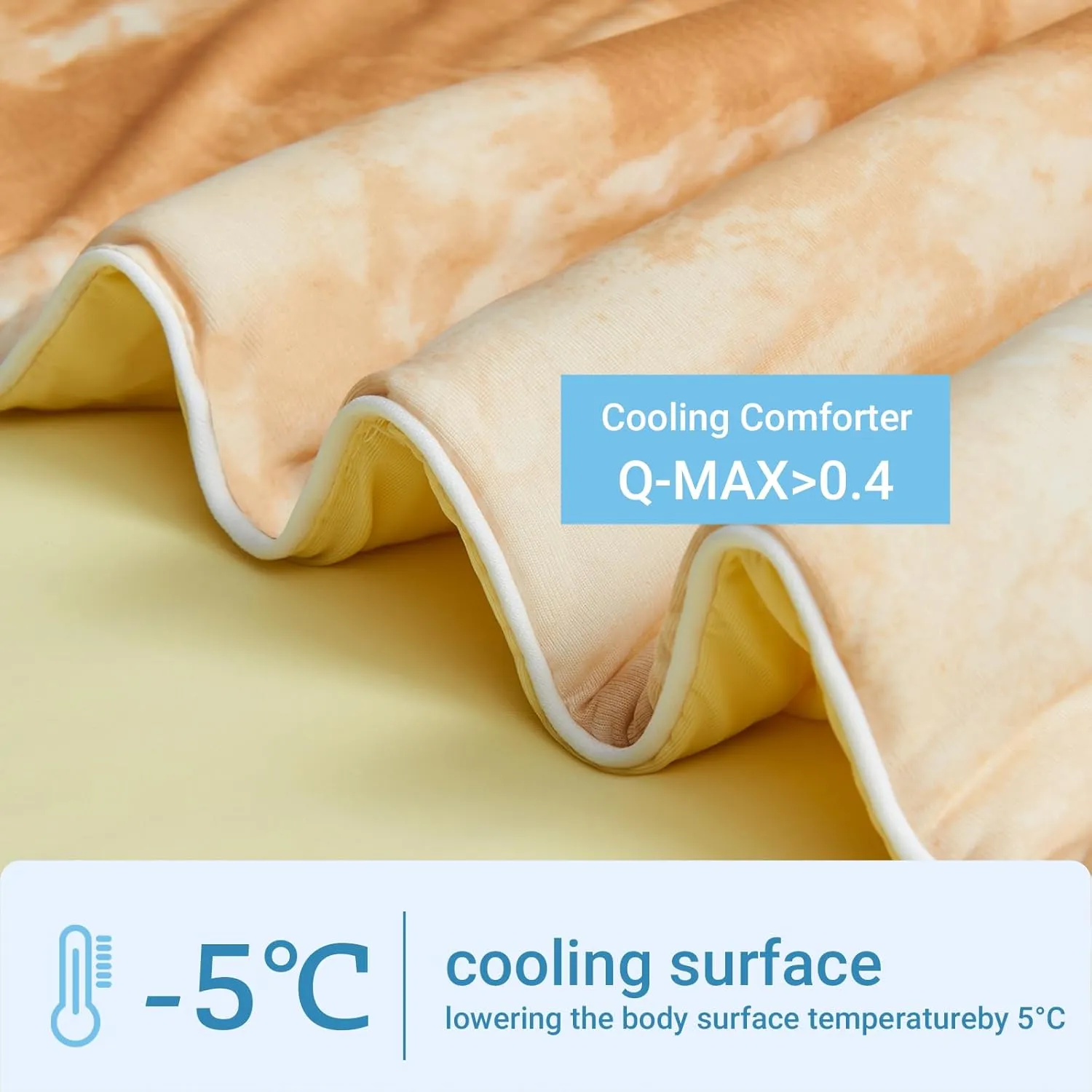 Cooling Comforter Queen Size, Summer Cooling Blankets for Hot Sleepers and Night Sweats, Lightweight Breathable Cooling Comforter Bedding for Sofa, Bed, Camping, Office