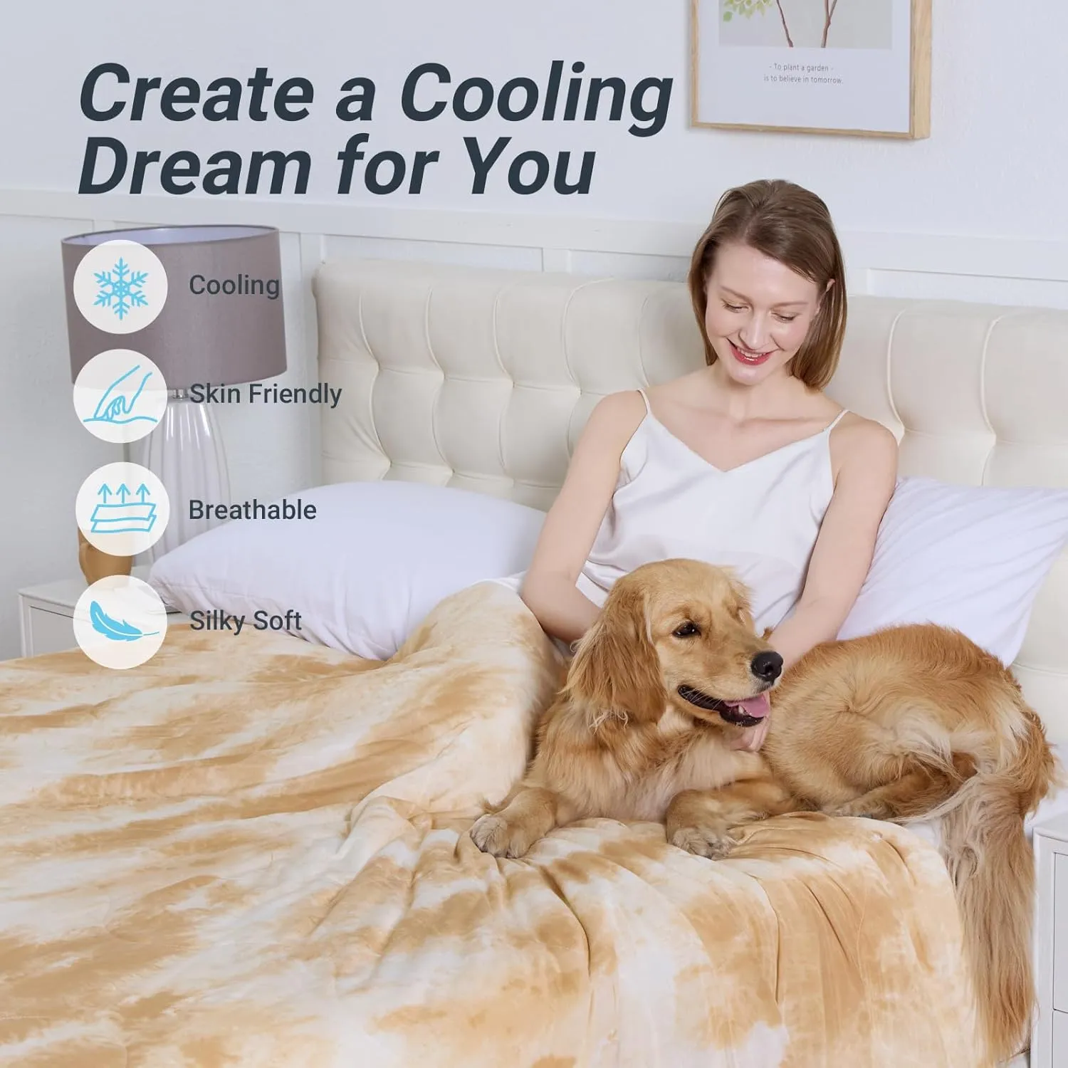 Cooling Comforter Queen Size, Summer Cooling Blankets for Hot Sleepers and Night Sweats, Lightweight Breathable Cooling Comforter Bedding for Sofa, Bed, Camping, Office