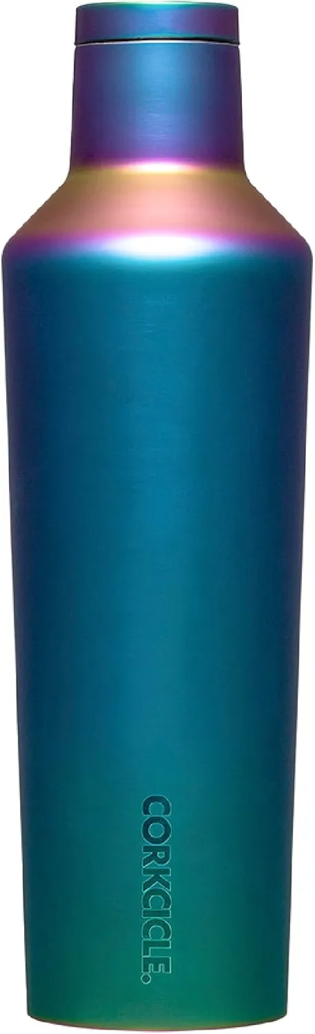 Corkcicle Classic Canteen Insulated Tumbler, Dragonfly, 16 oz – Reusable Water Bottle Keeps Beverages Cold for 25 Hours & Hot 12 Hours – Cupholder Friendly Tumbler with Screw-On Cap