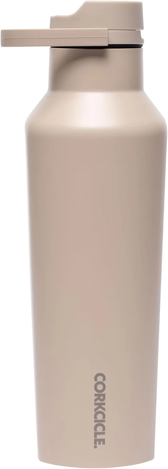 Corkcicle Sport Canteen Insulated Tumbler, Desert, 20 oz – Reusable Water Bottle Keeps Beverages Cold for 25 Hours & Hot 12 Hours – Cupholder Friendly Tumbler with Screw-On Cap