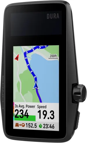 COROS DURA Solar GPS Bike Computers, 120-Hour GPS Battery Life, Solar Charging, 2.7" MIP Color Touchscreen, Fast Data Sync, Turn-by-Turn Navigation, Dual-Freq GPS, Ride with GPS, Komoot Routes