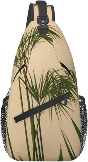 Cross Chest Bag Diagonally - Quality, Durable, and Spacious Shoulder Bag for Men and Women Clump Of Bamboo Printing