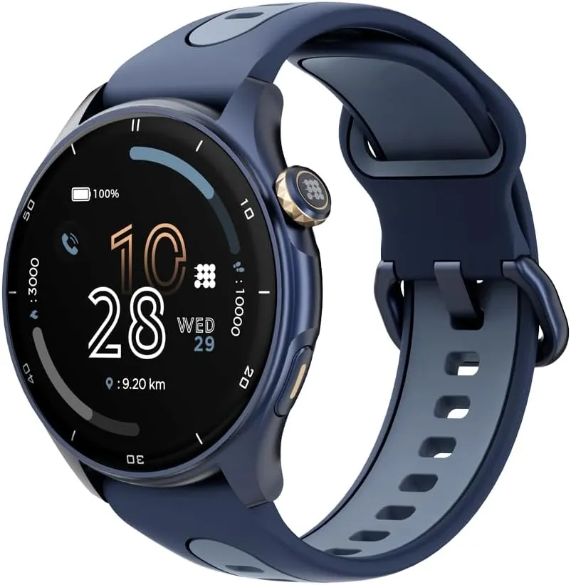 Cubitt Aura Pro Smartwatch/Fitness Tracker with 1.43" Touch AMOLED Screen, Bluetooth Call, Built in GPS, 60  Sports, Blood Oxygen, Heart Rate, Stress/Sleep Monitor, Waterproof, Step Counter, Compass