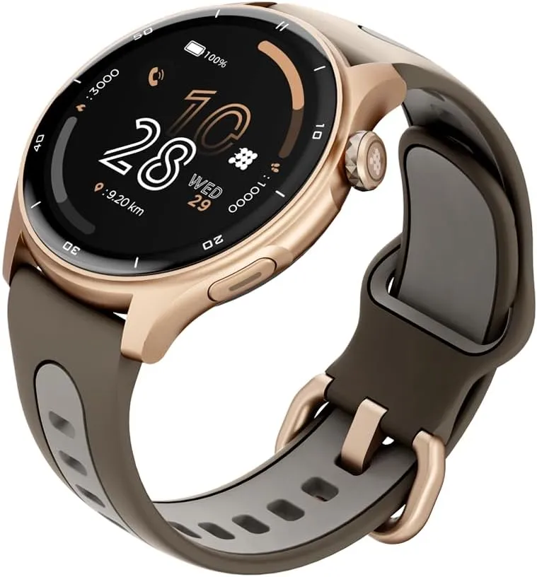 Cubitt Aura Pro Smartwatch/Fitness Tracker with 1.43" Touch AMOLED Screen, Bluetooth Call, Built in GPS, 60  Sports, Blood Oxygen, Heart Rate, Stress/Sleep Monitor, Waterproof, Step Counter, Compass
