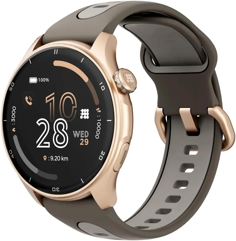 Cubitt Aura Pro Smartwatch/Fitness Tracker with 1.43" Touch AMOLED Screen, Bluetooth Call, Built in GPS, 60  Sports, Blood Oxygen, Heart Rate, Stress/Sleep Monitor, Waterproof, Step Counter, Compass