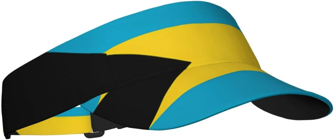 Cute Flag Sun Visor for Women and Men, Adjustable Sports Sun Visor Hats with UV Protection for Tennis Golf Running