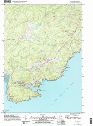 Cutler ME topo map, 1:24000 Scale, 7.5 X 7.5 Minute, Historical, 1993, Updated 1995, 26.9 x 21.5 in
