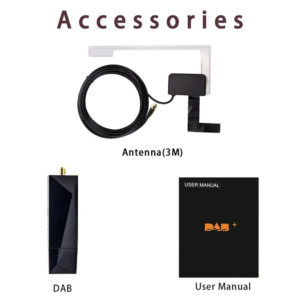 DAB  Digital Radio Tuner 170-240MHz DAB Radio Receiver Digital Car Radio FM Transmitter Box for Android 5.1 Above Car Stereo