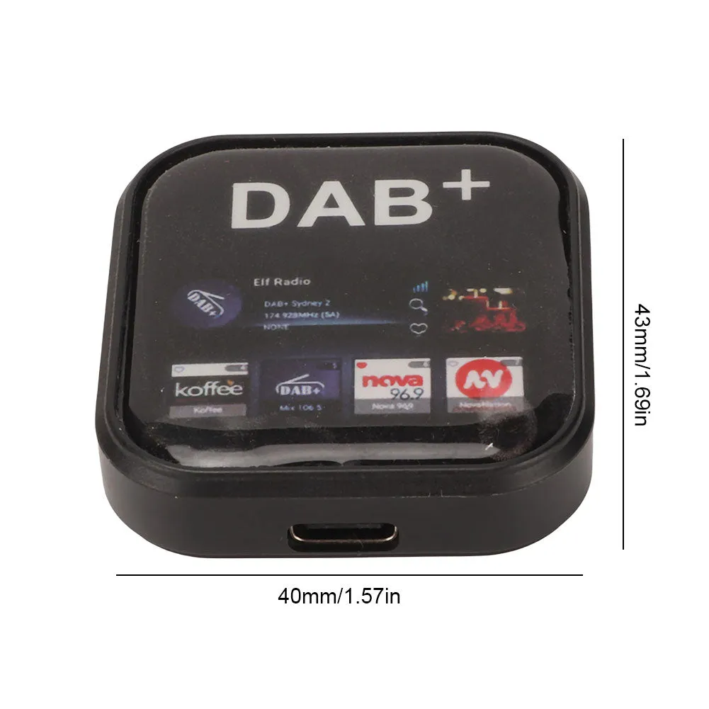 DAB Radio Receiver In Car Digital Antenna DAB  Adapter Aux Tuner Box Audio USB Amplified Loop for Android Car Radio Decoding