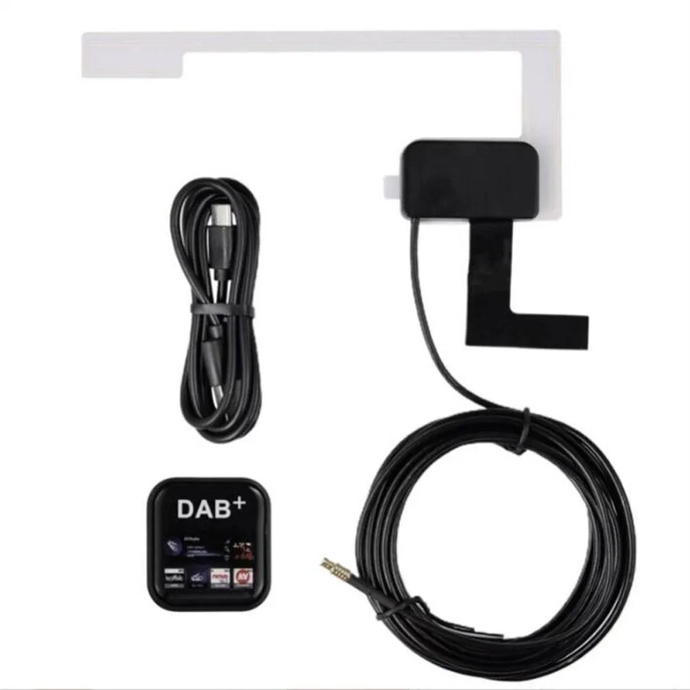 DAB Radio Receiver In Car Digital Antenna DAB  Adapter Aux Tuner Box Audio USB Amplified Loop for Android Car Radio Decoding