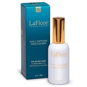 Daily Defense Moisturizer - Volumizing Probiotic Face Cream to Hydrate and Brighten Skin - Antioxidant, Anti-Inflammatory, Immune-Boosting - Vegan, Cruelty-Free, & for All Skin Types
