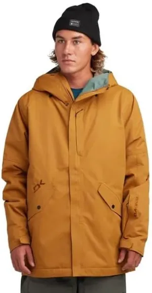 Dakine Reach 20K Insulated Parka, Water-Resistant, Hooded, Black (US, Alpha, Small, Regular, Regular, Golden Yellow)