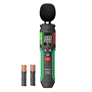 Decibel Meter, Sound Level Meter 30-130 dB with A/C Weighted, Digital Audio Noise Measure Device, Portable SPL Meter with LCD Color Display, Data Hold, MAX Hold, Flashlight for Home Office