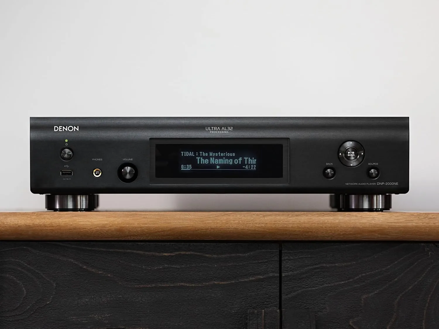 Denon DNP-2000NE Digital Audio Player, Wireless Multi-Room Audio, Ultra AL32 Processing, HEOS Built-in, Quad DAC Configuration, Supports AirPlay 2, Alexa, & Siri Voice Control, Black