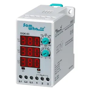 DGK-03 3 * 380VAC Three Phase Overvoltage Protection Relay Overvoltage Seting Digital Protection Relay