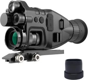 Digital Infrared Night Vision, 1-32X Riflescope with 850nm&940nm HD 1080P for Total Darkness Hunting, Day/Night Monocular Rifle Scopes for Ranch, Night Vision Goggles with Camera&Video
